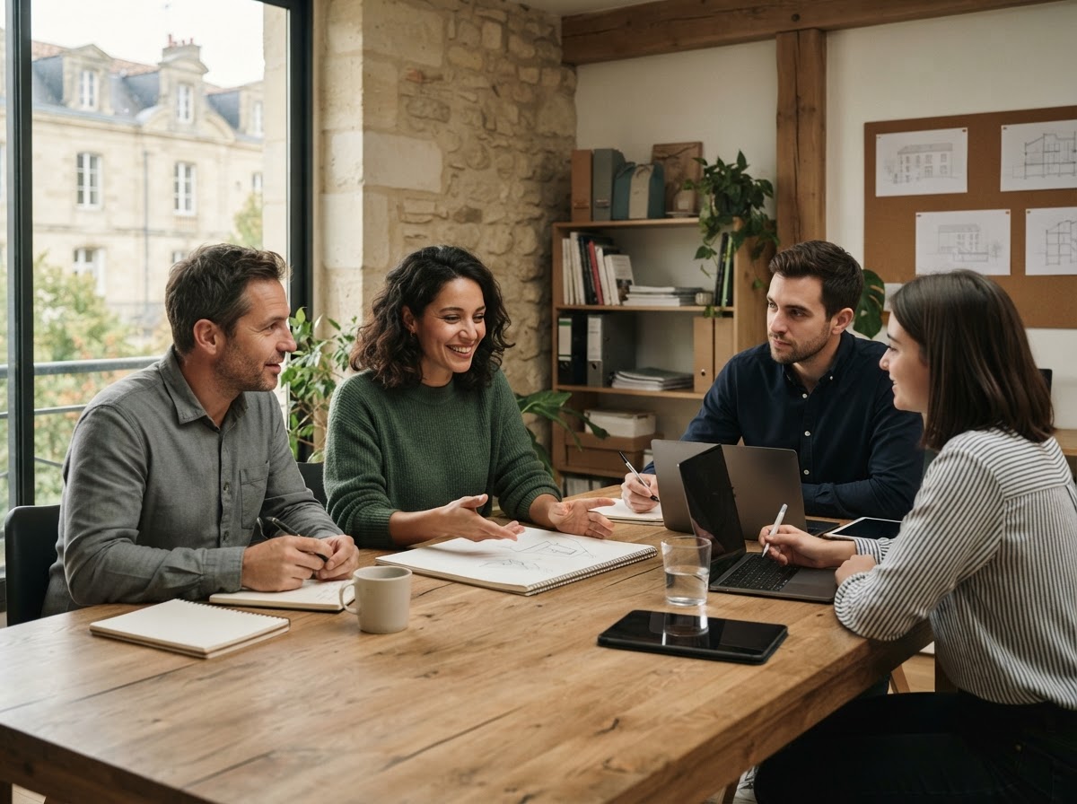 Pécumérine équipe d'analystes travaillant sur l'interprétation des données de marché